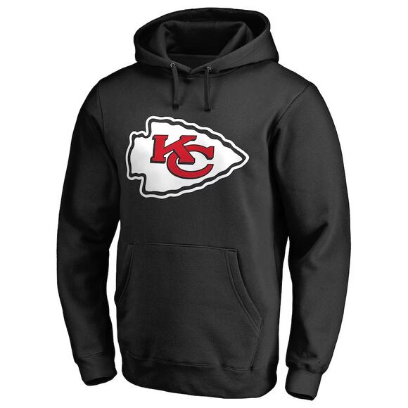 NWT! Fanatics Patrick Mahomes Black Kansas City Chiefs Pullover Hoodie - Size M - Picture 1 of 5